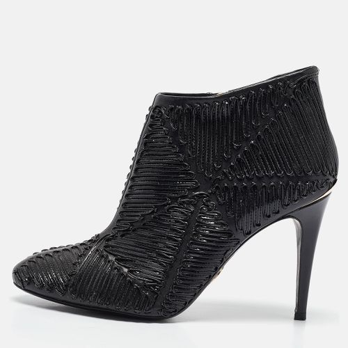 Textured Leather Ankle Booties Size 40 - Roberto Cavalli - Modalova