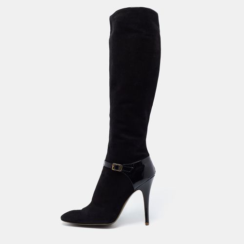 Suede Knee Length Boots Size 41 - Roberto Cavalli - Modalova