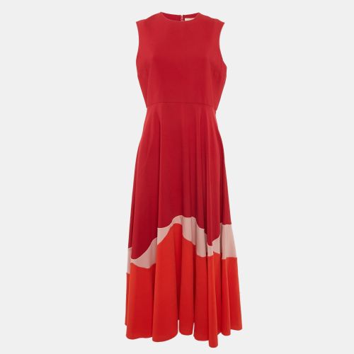 Roksanda Crepe Contrast Panel Detail Long Dress L - Roksanda Ilincic - Modalova