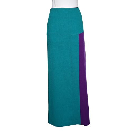 Colorblock Wool Crepe Maxi Skirt L - Roksanda Ilincic - Modalova