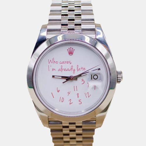 Silver Stainless Steel Datejust 126300 Automatic Men's Wristwatch 41mm - Rolex - Modalova