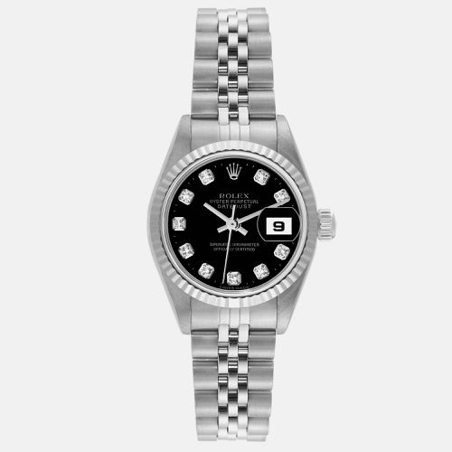 Datejust Steel White Gold Diamond Ladies Watch 26.0 mm - Rolex - Modalova