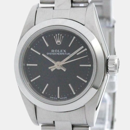 Stainless Steel Oyster Perpetual Automatic Women's Wristwatch 24 mm - Rolex - Modalova