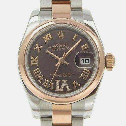 K Rose Gold Stainless Steel Datejust Automatic Women's Wristwatch 26 mm - Rolex - Modalova