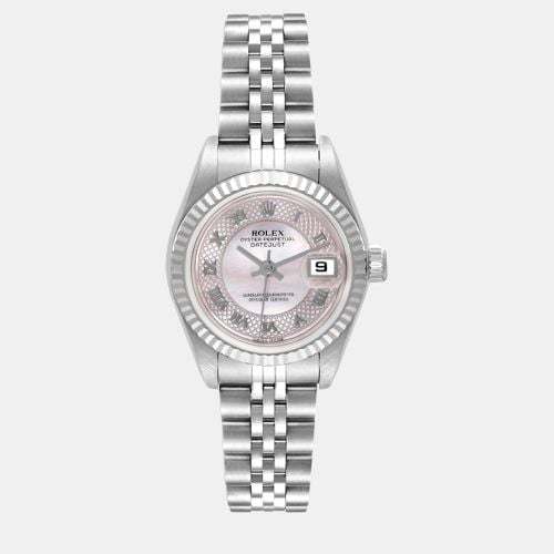 MOP 18K White Gold Stainless Steel Datejust 79174 Automatic Women's Wristwatch 26 mm - Rolex - Modalova