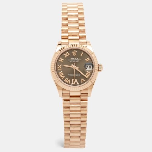 Slate 18K Everose Diamond Datejust President M278275-0033 Women's Wristwatch 31 mm - Rolex - Modalova