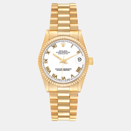 President Datejust Midsize Yellow Gold Ladies Watch 31.0 mm - Rolex - Modalova