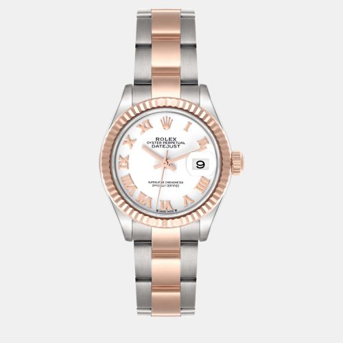 Datejust Everose Rolesor Roman Dial Ladies Watch 28.0 mm - Rolex - Modalova