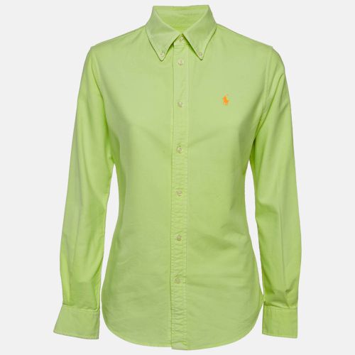 Neon Logo Embroidered Custom Fit Shirt S - Ralph Lauren - Modalova