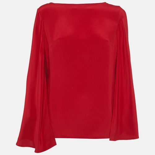 Silk Cape Detail Top M - Ralph Lauren - Modalova