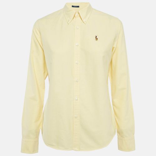 Cotton Slim Fit Button Front Shirt M - Ralph Lauren - Modalova