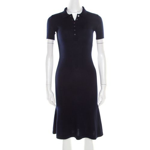 Cashmere and Silk Knit Polo Midi Dress XS - Ralph Lauren - Modalova