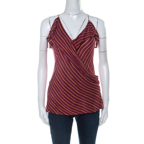 Striped Knit Noodle Strap Top L - Ralph Lauren - Modalova