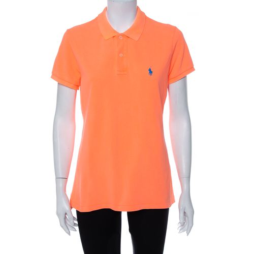 Neon Cotton Pique Skinny Polo T-Shirt L - Ralph Lauren - Modalova