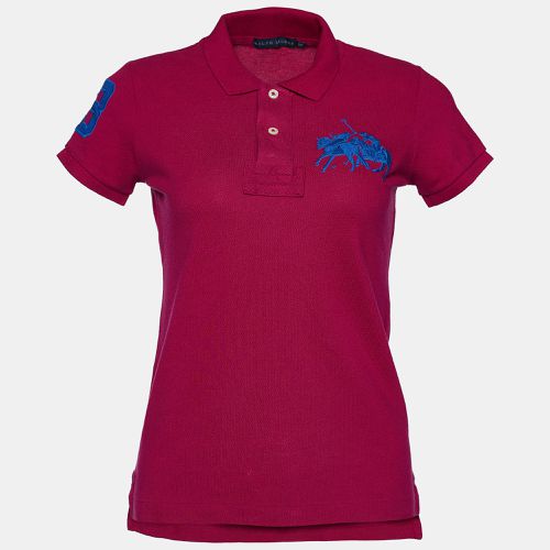 Logo Embroidered Cotton Pique Polo T-Shirt S - Ralph Lauren - Modalova