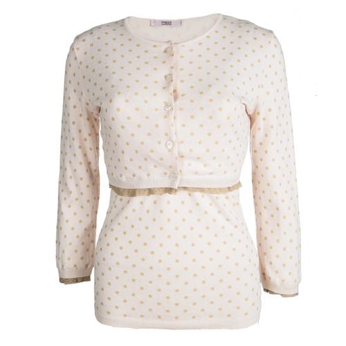 Baby Knit Polka Dotted Top and Cropped Cardigan Set M - RED Valentino - Modalova