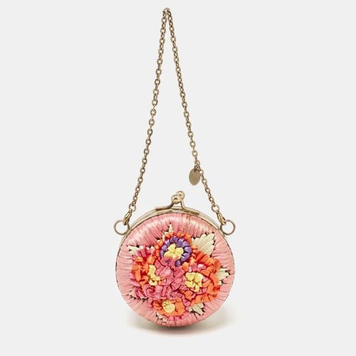 Straw and Leather Daisy Round Chain Purse - RED Valentino - Modalova