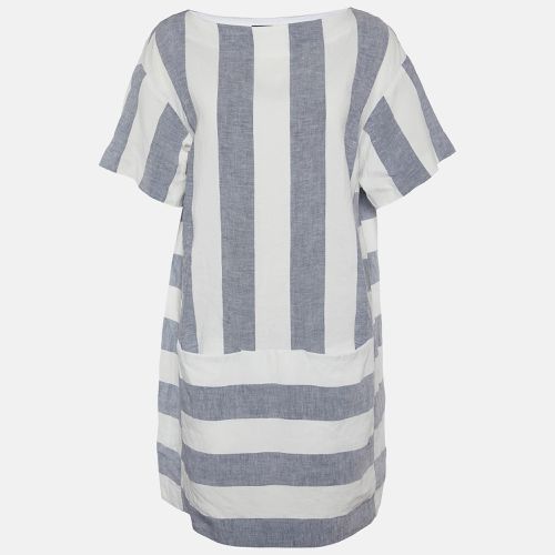 Grey Striped Linen Top M - Weekend Max Mara - Modalova