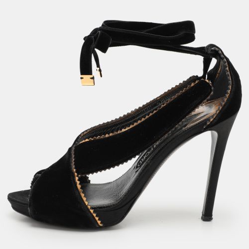 Velvet Peep Toe Pumps Size 40 - Tom Ford - Modalova