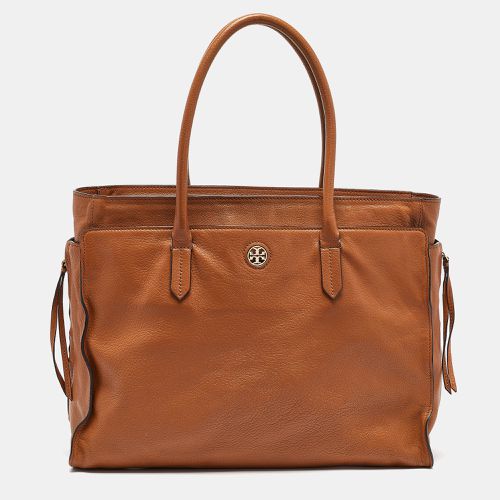 Soft Leather Side Zip Tote - Tory Burch - Modalova