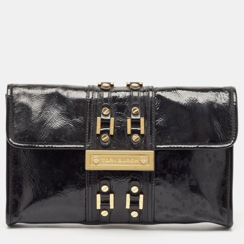 Crinkled Patent Leather Matthias Clutch - Tory Burch - Modalova