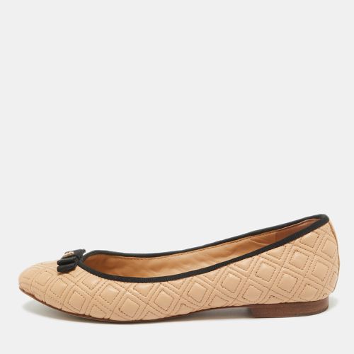 Quilted Leather Marion Ballet Flats Size 39.5 - Tory Burch - Modalova