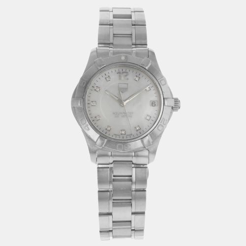 MOP Stainless Steel Aquaracer WAF1312.BA0817 Quartz Women's Wristwatch 32 mm - Tag Heuer - Modalova