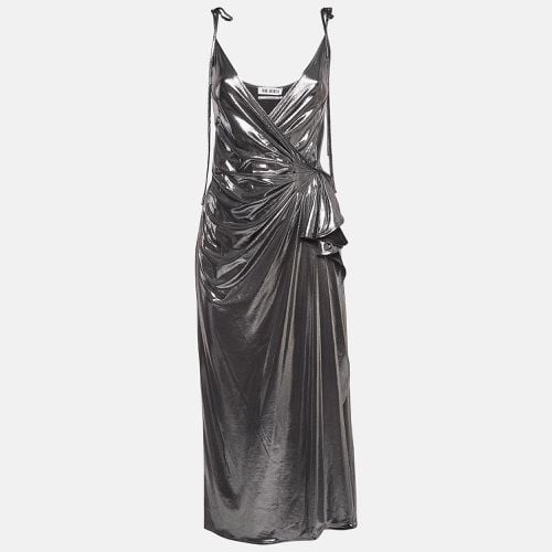 Metallic Lamé Fan Detail Long Dress XS - The Attico - Modalova