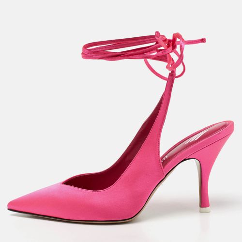 Satin Venus Ankle Wrap Pumps Size 38 - The Attico - Modalova