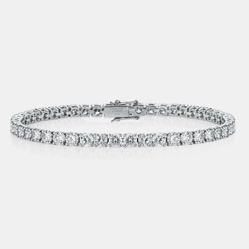 K Gold Stunning 7.50 cts Lab Grown Diamond Tennis Bracelet - The Diamond Edit - Modalova