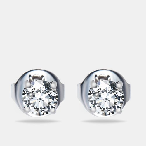 Lab Grown Diamonds 1.10 cts Gold Stud Earrings - The Diamond Edit - Modalova