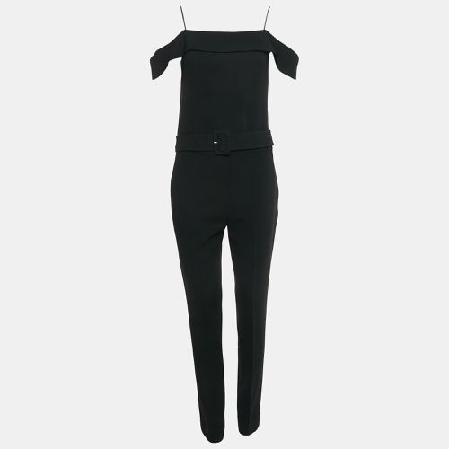 Crepe Off Shoulder Belted Jumpsuit M - Theory - Modalova