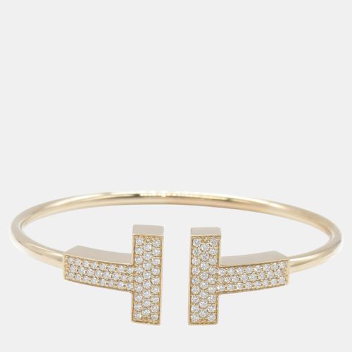 K Gold T Wire Large Diamond Bracelet - Tiffany & Co. - Modalova