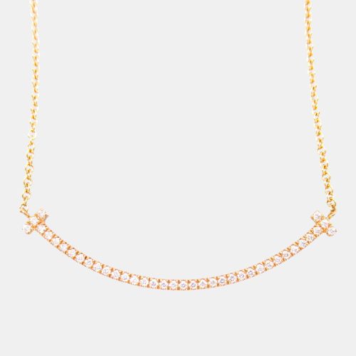 T Smile Small Diamond Necklace 18k Gold Clear Metal - Tiffany & Co. - Modalova