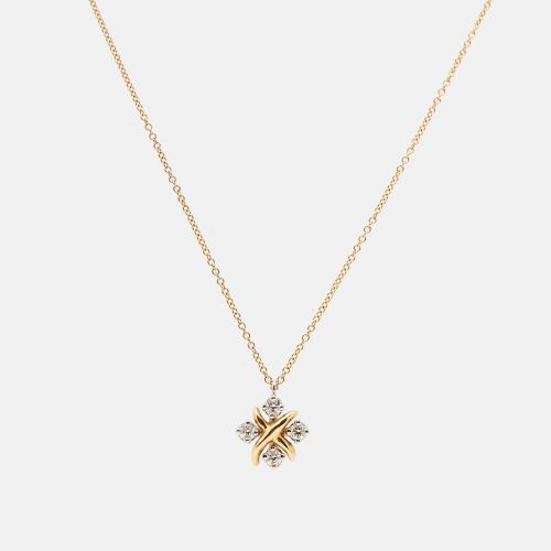 Lynn Diamonds 18k Gold Platinum Pendant Necklace - Tiffany & Co. - Modalova