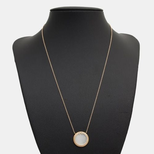 Gold Opal & Diamond Tiffany T Circle Pendant Necklace - Tiffany & Co. - Modalova