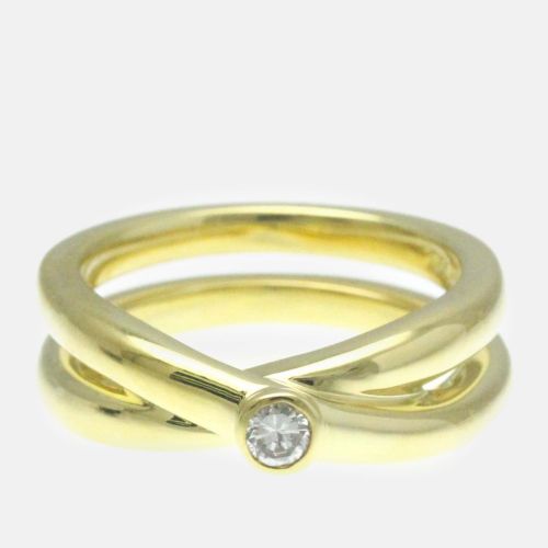 K Gold and Diamond Paloma Picasso Crossover Ring EU 51 - Tiffany & Co. - Modalova