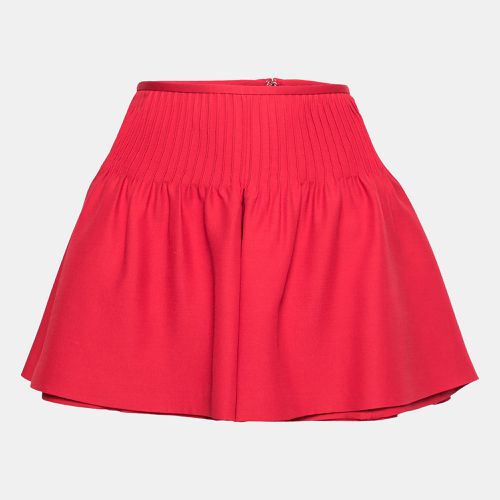 Wool & Silk Pintucked Shorts S - Valentino - Modalova