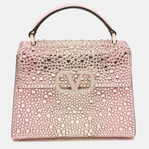 Suede Crystals Mini VSling Top Handle Bag - Valentino - Modalova