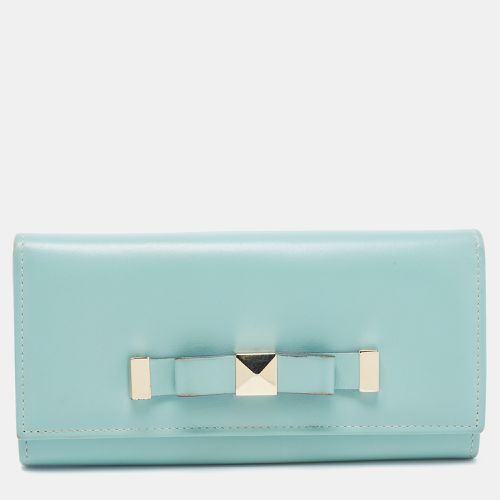 Leather Flap Continental Wallet - Valentino - Modalova