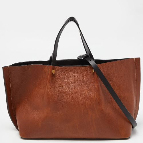 Black Leather Medium VLOGO Escape Tote - Valentino - Modalova