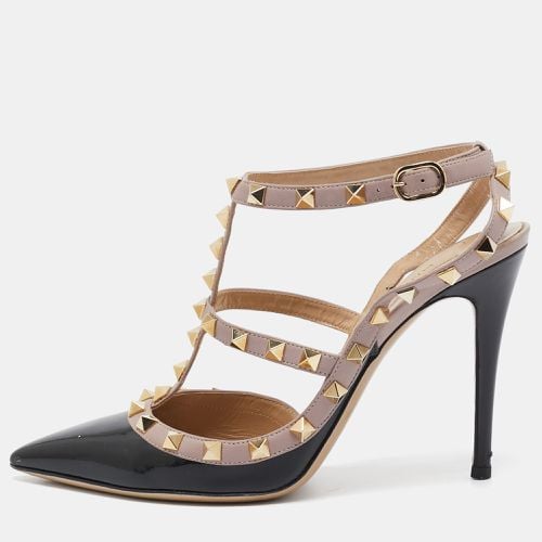 Patent Leather Rockstud Ankle Strap Pumps Size 38 - Valentino - Modalova