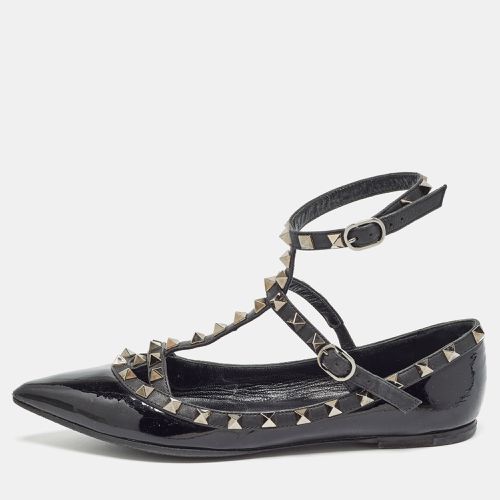 Patent and Leather Rockstud Ballet Flats Size 36.5 - Valentino - Modalova