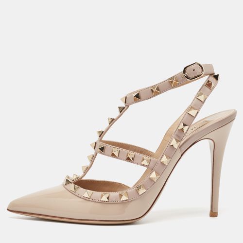 Patent and Leather Rockstud Pumps Size 37.5 - Valentino - Modalova