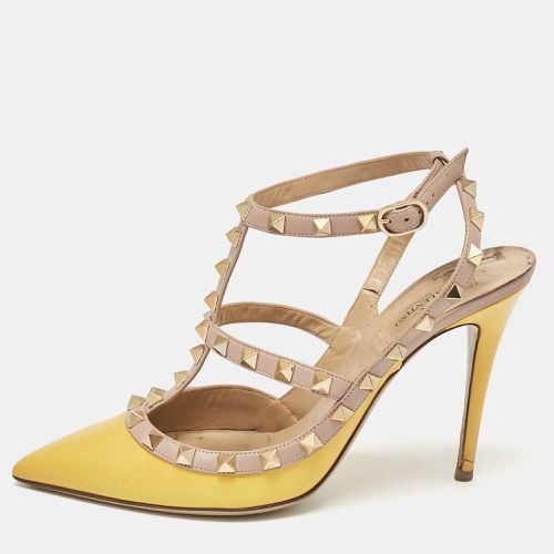 Beige Leather Rockstud Pumps Size 39 - Valentino - Modalova