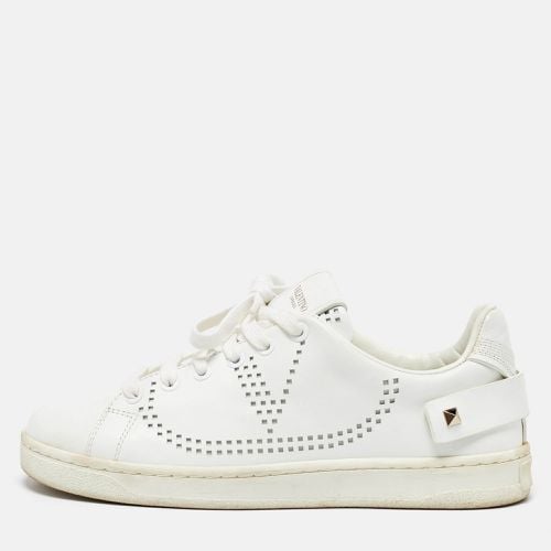 Leather and Feather Backnet Sneakers Size 35.5 - Valentino - Modalova