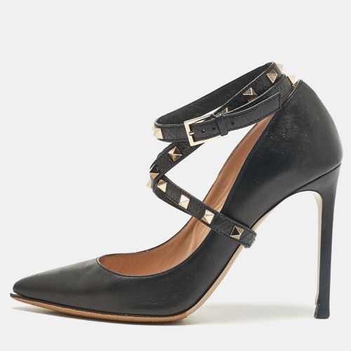 Leather Rockstud Wrap Pumps Size 40 - Valentino - Modalova