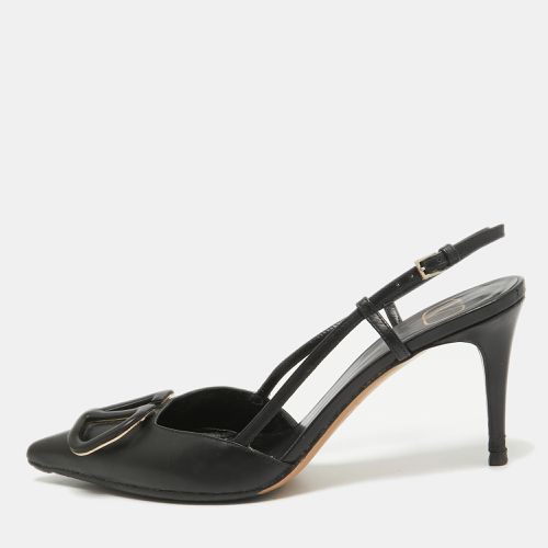 Leather Rockstud Slingback Pumps Size 36 - Valentino - Modalova