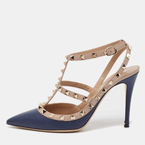 Beige Leather Rockstud Pumps Size 38.5 - Valentino - Modalova