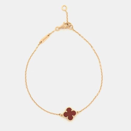 Sweet Alhambra Carnelian 18k Rose Bracelet - Van Cleef & Arpels - Modalova